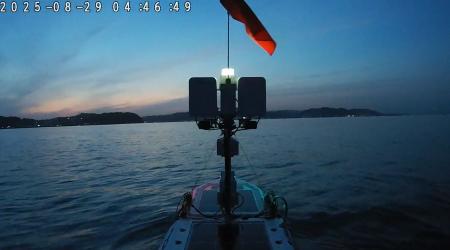 日本初の国産小型USVの夜間連続運航に成功しました