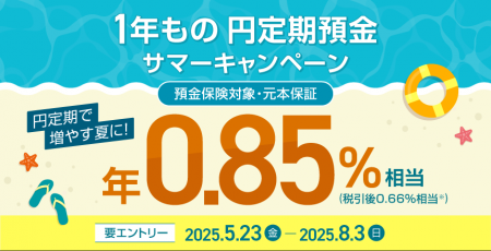 住信SBIネット銀行、「１年もの円定期預金　サマutf-8