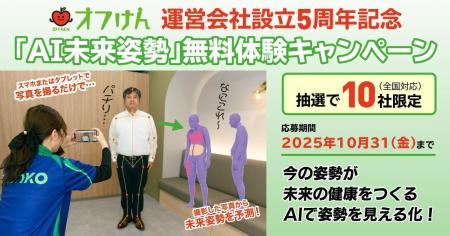 オフィスに健康を届ける、“オフけん”運営会社設立5周 オフィスに健康を届ける、“オフけん”運営会社設立5周