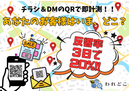 約20％がアクセス！紙×QRコード反響計測ツール「われ