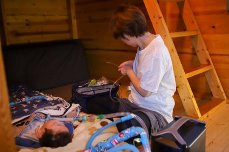 医療的ケア児や重度心身障害児と家族のための災害学習