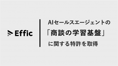 Effic、AIセールスエージェントの商談の学習基盤に関