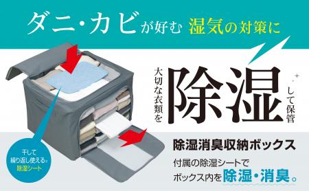 大切な衣類を除湿して保管する！『除湿消臭収納ボック