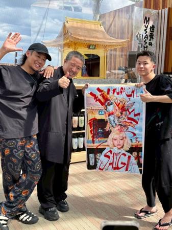 TONI&GUYジャパンの雑賀英敏さんとアーティストMUSASH