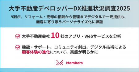 【大手不動産デベロッパーDX推進状況調査2025】9割が