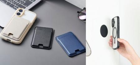 スマートフォンを磁力でしっかり固定！持ち運びに便利