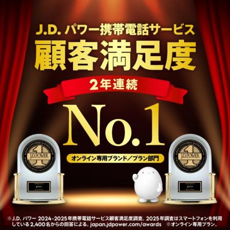 povo、「J.D. パワー 2025年携帯電話サービス顧客満足