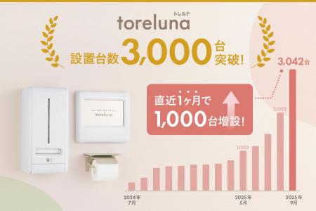 トイレの個室で生理用ナプキンが無料で受け取れる「ト