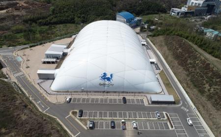 まちづくりの一助に。日本で初のスマートエアドーム建