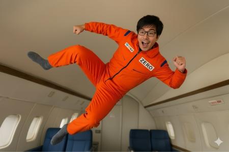 世界初！50代の中年オヤジが挑む無重力ダンス高度1万