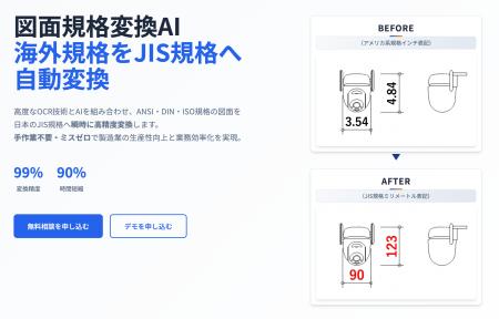 【製造・建築DX】海外規格の図面を日本の規格へ瞬時に