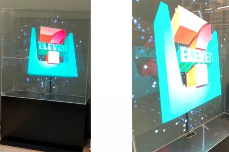 大阪・関西万博のセブン‐イレブン店舗で、3Dサイutf-8