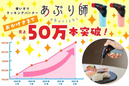 使いきりバーナーライター「あぶり師」発売3周年で累