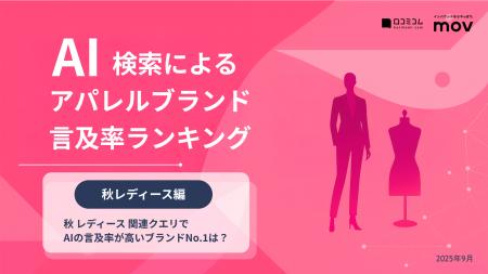 【2025年最新調査】生成AIが言及する秋のアパレルブラ