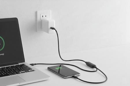 1本で2台同時充電！100W対応の2in1 USB-CケーブルがHI