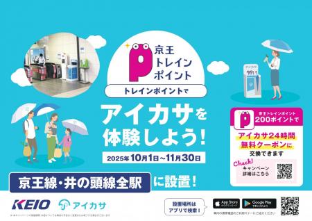 京王トレインポイントを使って傘が借りられるキutf-8