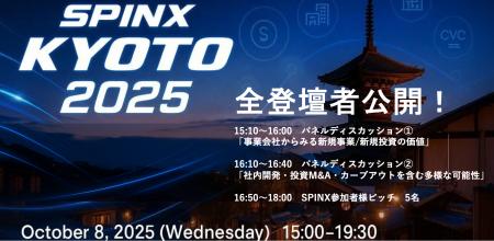 事業会社のスピンオフ支援プログラム「SPINX KYOTO 20