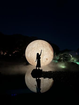 大濠公園 日本庭園が光のアート空間に――『宙-SORutf-8