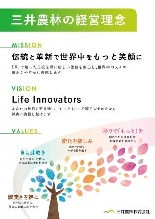 三井農林株式会社、MVVを刷新