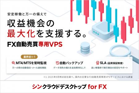 【業界初】FX自動売買専用VPS『シンクラウドデスクト