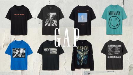 Gap、FALL 25「Vintage Music Tees」最新コレクション