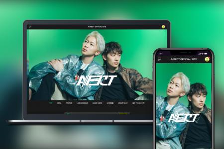 「Bitfan」にて、2人組ボーカルグループ・A//FECTのオ