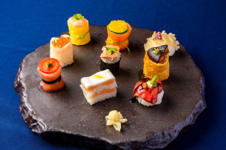 伝統と創作が響き合う彩り寿司膳「鼓の舞 -KANAZAWA S
