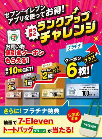 セブン‐イレブンアプリで「買うほどランクアップチャ