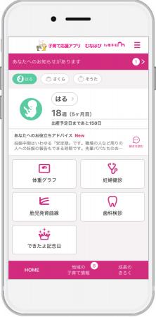 母子手帳アプリ『母子モ』が福岡県宗像市で提供を開始