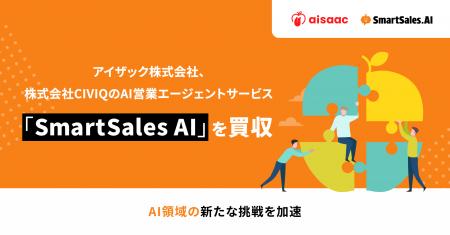 アイザック株式会社、株式会社CIVIQのAI営業エージェ