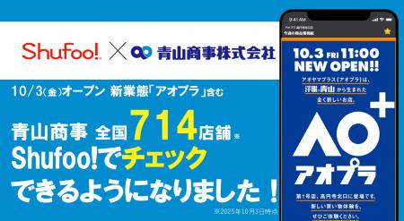 電子チラシサービスShufoo!、スーツ着数トップクラス