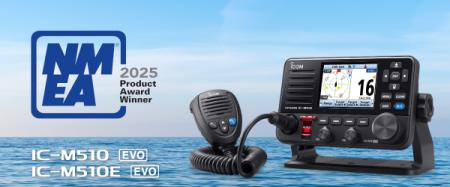 船舶用トランシーバー「IC-M510EVO」が米国NMEA賞を2