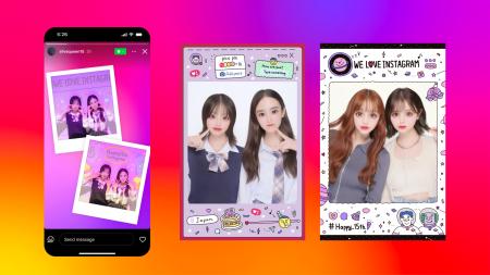 Instagram、15周年を記念しフリューのプリントシール