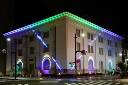 静岡銀行浜松営業部ライトアップをバージョンアップ
