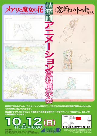 「精華町アニメ・アーカイブ・データ化実証事業」展示