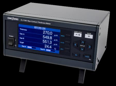 小野測器、静電容量式非接触厚さ計 CL-7100シリーズを