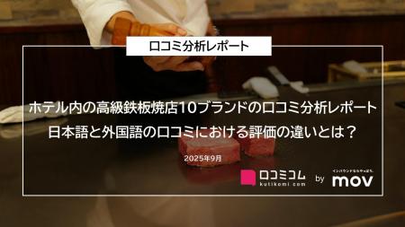 【ホテル内の高級鉄板焼店10ブランドの口コミ分析レポ