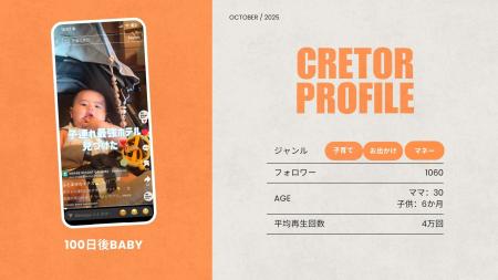 ショート動画取材班に「100日後BABY」が新たに加盟
