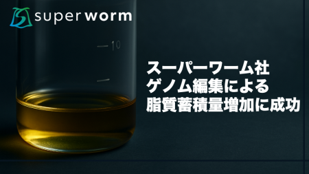 株式会社スーパーワーム、ゲノム編集によるミルワーム