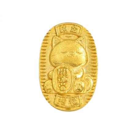 金相場急騰で猫も夢中？ 純金の「猫にも小判」シリー