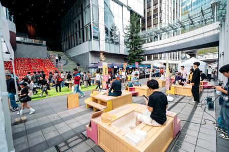 観覧者数2万人以上！渋谷の真ん中に伊豆半島の温泉が