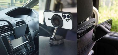 後部座席でもスマートフォンを強力固定!車内でのスマ