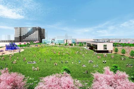 大阪府堺市水賀池公園整備事業　約6.5haの公園商業住