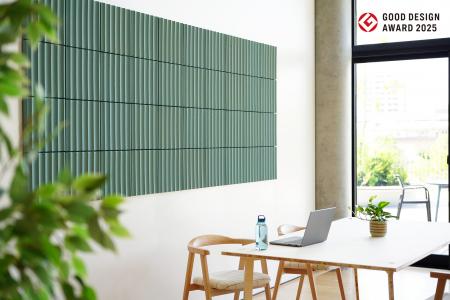 紙再生材を100％使用したサステナブルな吸音パネutf-8