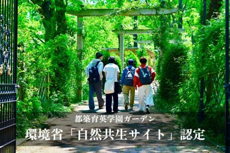 【都築育英学園】イングリッシュガーデンの森林・水辺