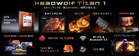Headwolf Titan 1 世界同時発表：究極の性能で、ゲー