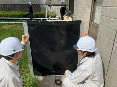 フィルム型ペロブスカイト太陽電池の壁面設置に向けた