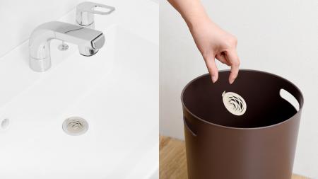面倒な洗面台のゴミ受け掃除にサヨナラ!週一交換でキ