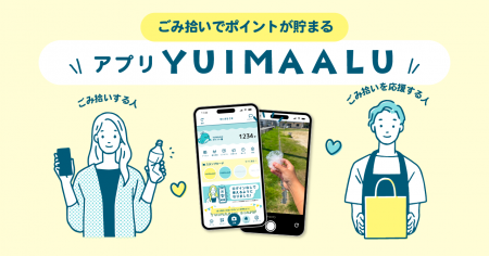 ごみ拾いポイントアプリ「YUIMAALU」がわんだふるグル
