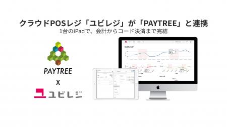 「ユビレジ」とQRコード決済ゲートウェイ「PAYTREE」 「ユビレジ」とQRコード決済ゲートウェイ「PAYTREE」
